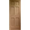Wickes Colonial External Oak Door 6 Panel product image